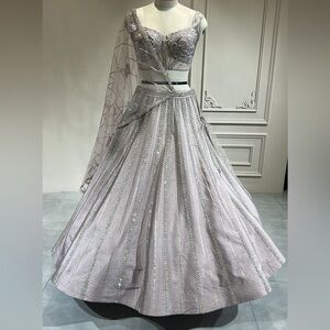 Elegant champagne Embellished Gown